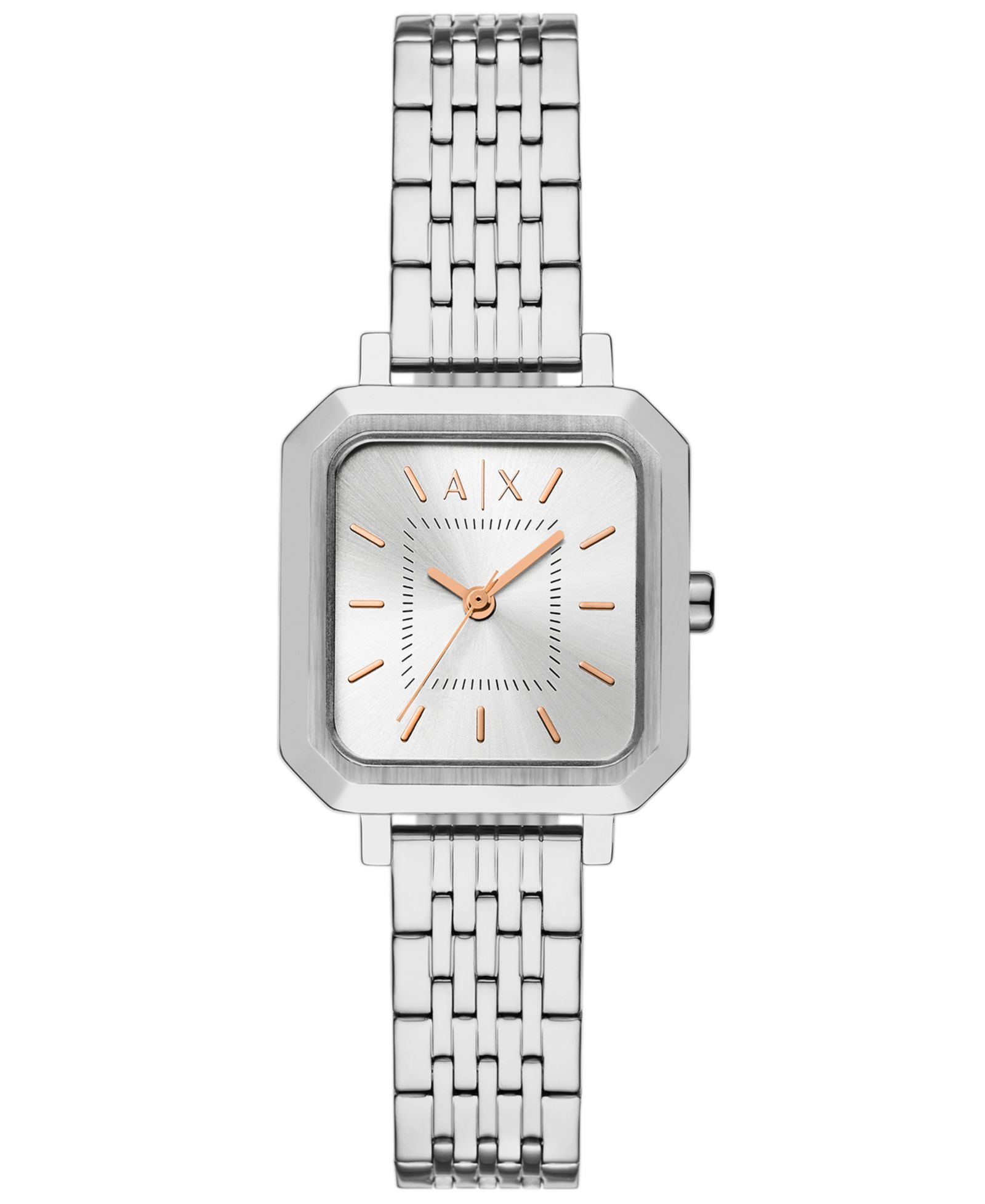 Женские часы A|X Armani Exchange Quartz Three-Hand, серебристая сталь, 27MM