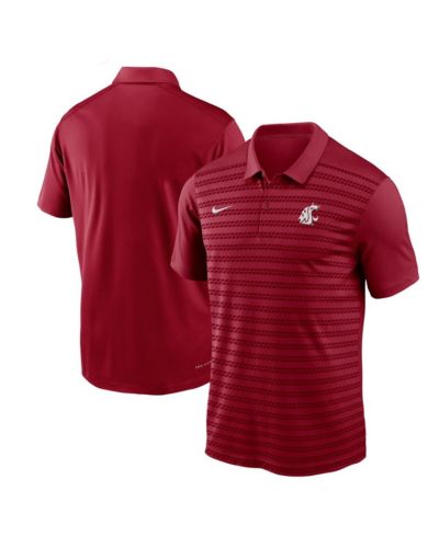 Поло Nike Men's Crimson Washington State Cougars 2024 Sideline Victory Coaches Performance