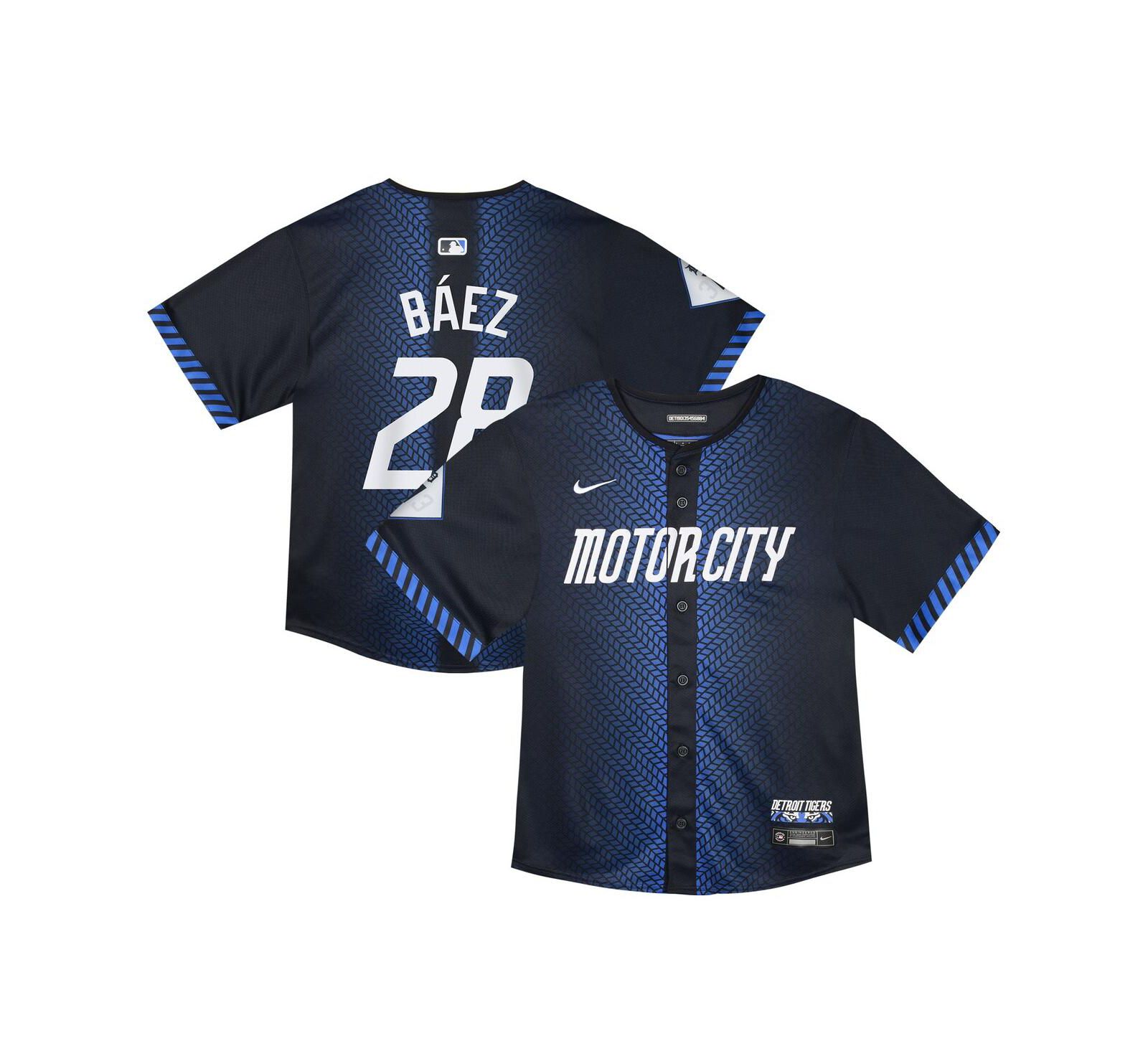 Nike Детский джерси Javier Baez Navy Detroit Tigers 2024 City Connect Limited