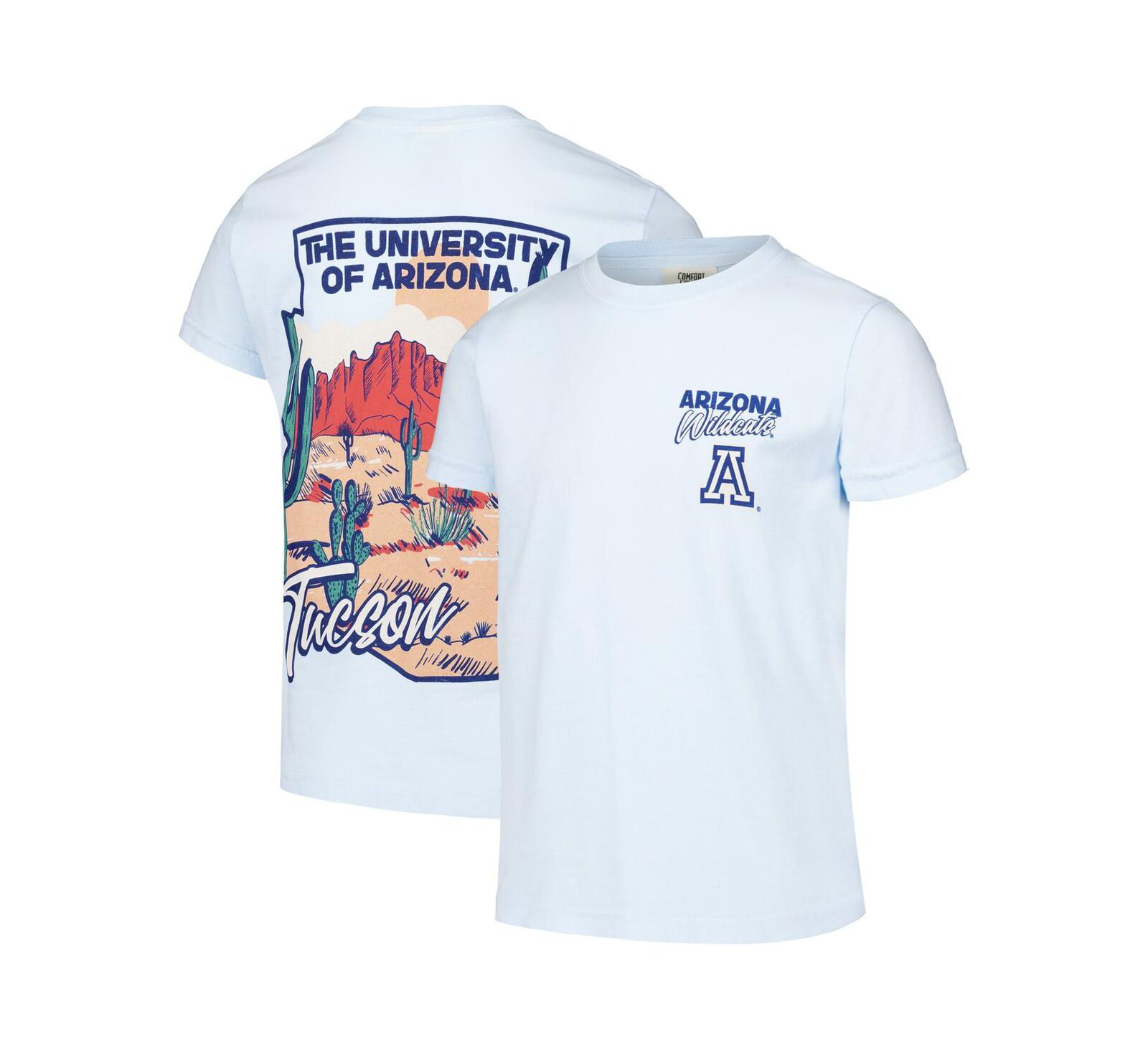 Image One Футболка Comfort Colors Blue Arizona Wildcats для мальчиков и девочек
