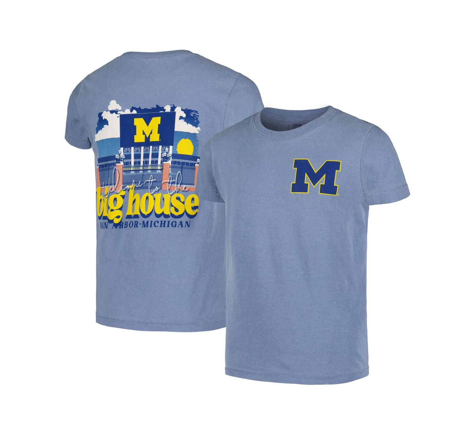 Image One Футболка Michigan Wolverines для мальчиков и девочек Navy