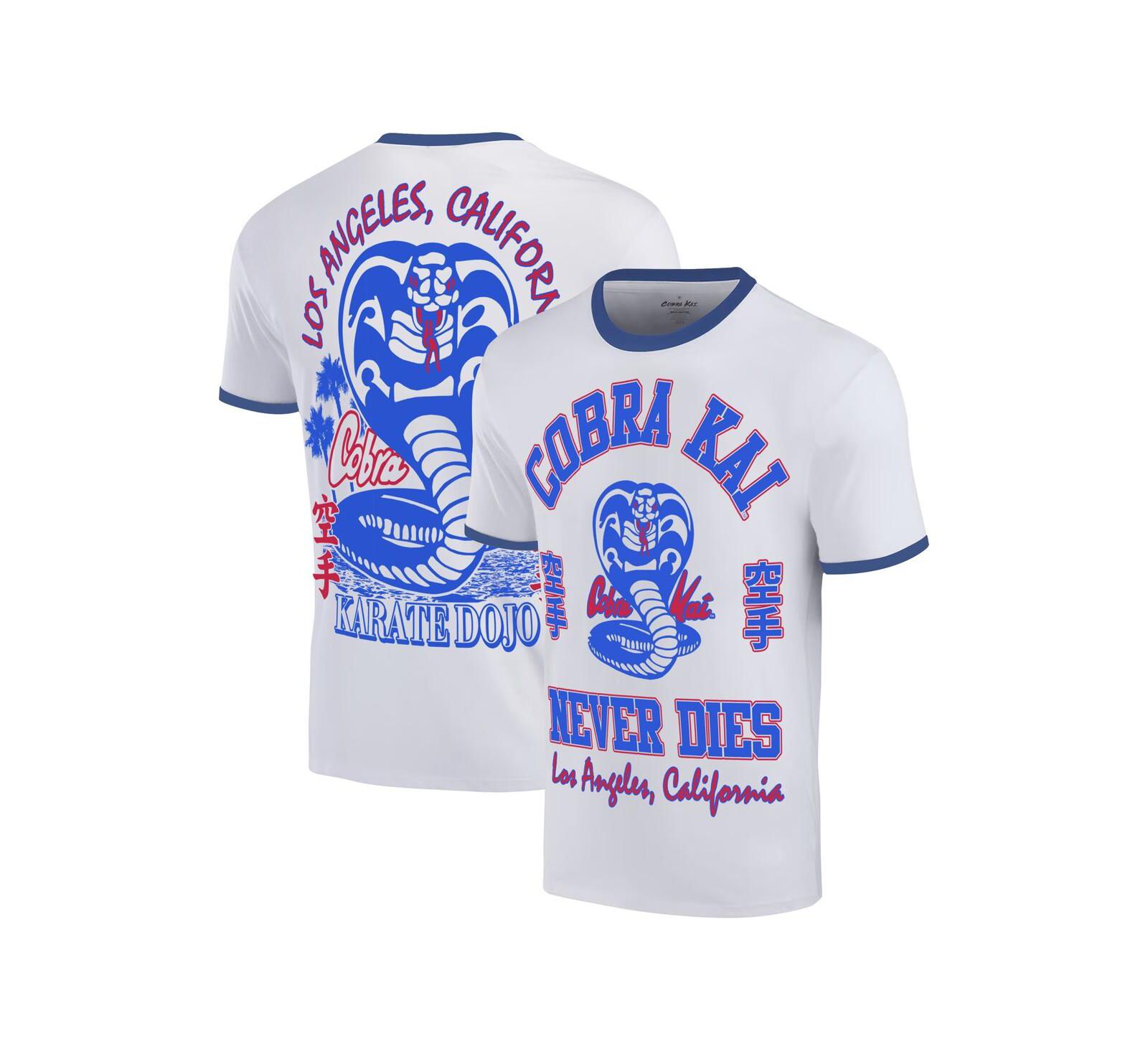 Мужская футболка Ripple Junction White Cobra Kai Los Angeles Baseball