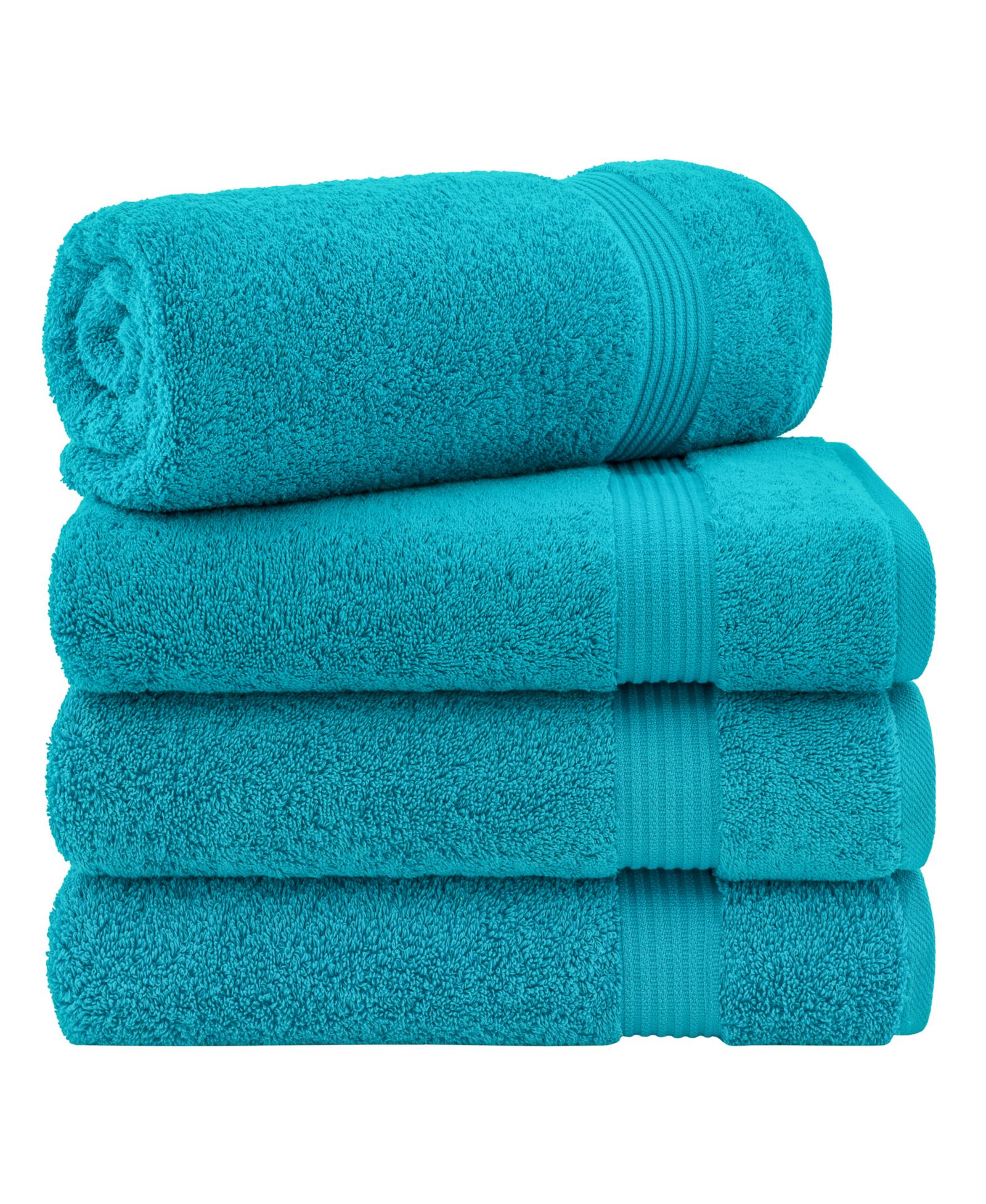 Набор из 4 банных полотенец American Soft Linen Bekos, 100% турецкий хлопок премиум-класса