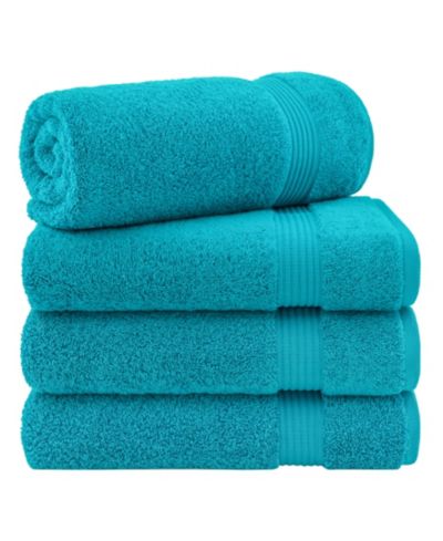 Набор из 4 банных полотенец American Soft Linen Bekos, 100% турецкий хлопок премиум-класса