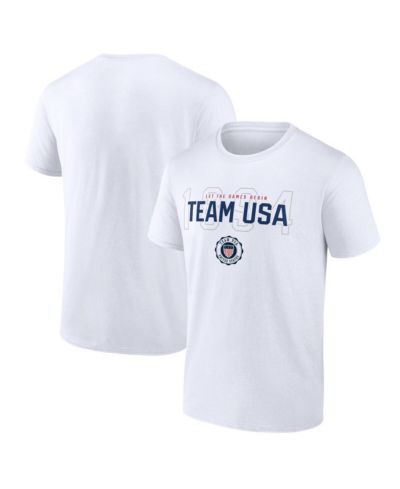 Fanatics Men's White Team USA Bold Outline T-Shirt