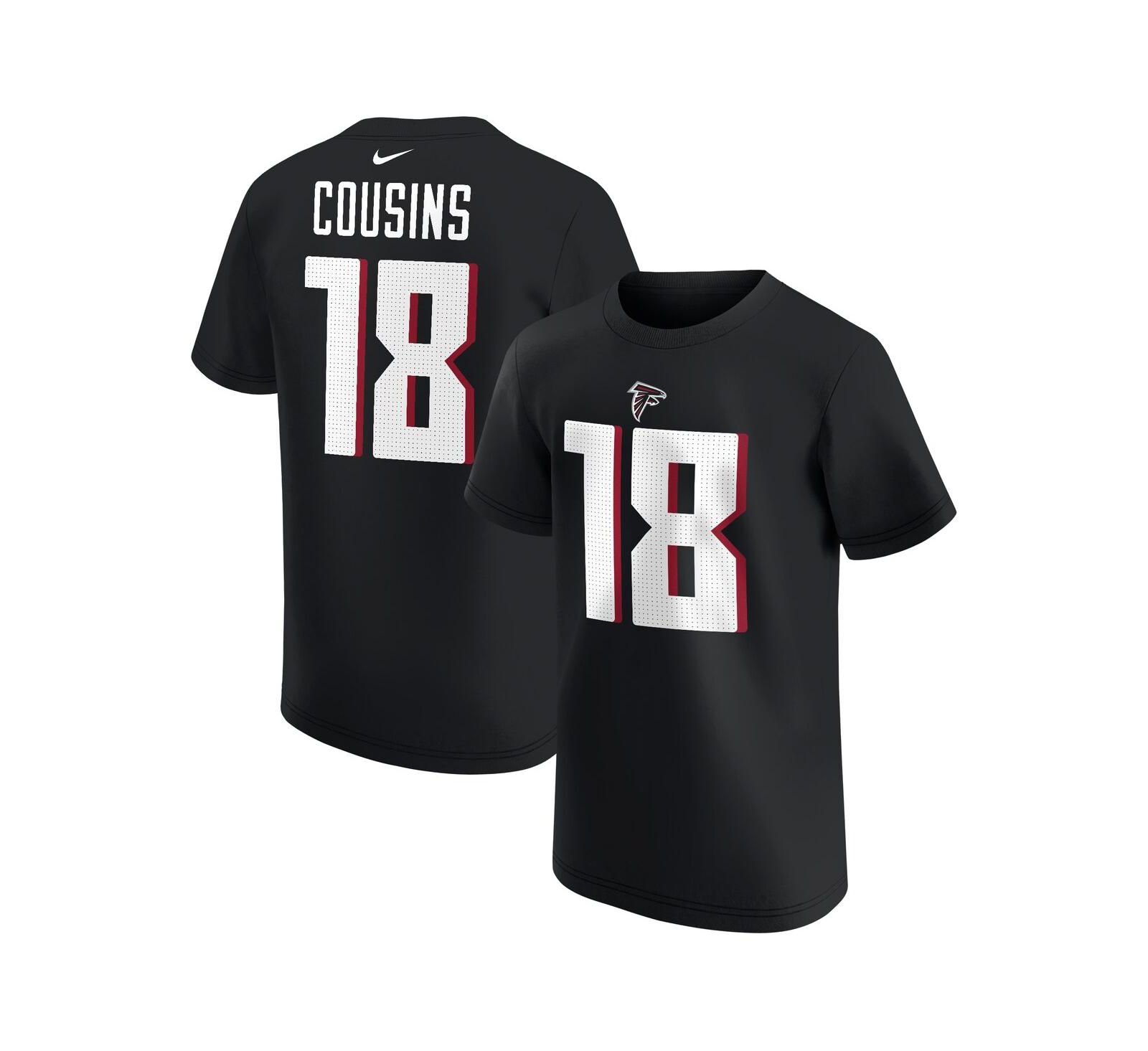 Nike футболка Nike Kirk Cousins Black Atlanta Falcons для мальчиков и девочек
