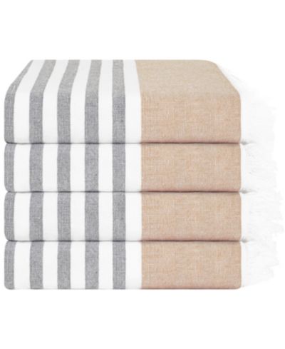 Пляжные полотенца American Soft Linen Peshtemal 100% Turkish Cotton 4-Pack 35" x 60"