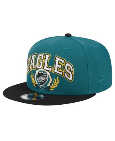 Мужская кепка New Era 9FIFTY с застежкой-_snapback_ Midnight Green/Black Philadelphia Eagles Team Establish