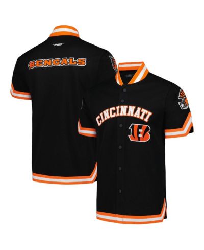 Мужская куртка-толстовка Pro Standard с коротким рукавом и молнией, черная, Cincinnati Bengals