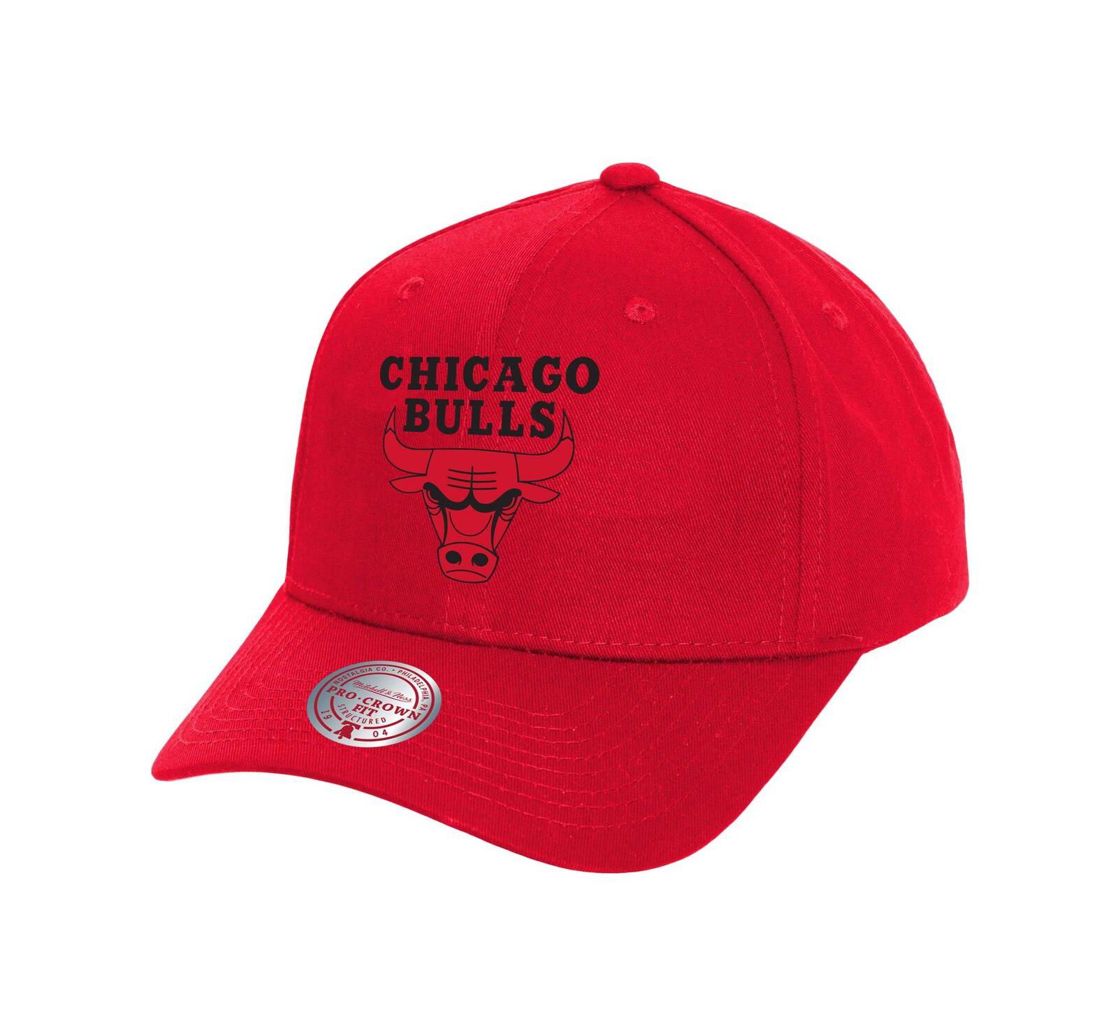 Мужская кепка Mitchell & Ness Chicago Bulls Fire Red Pro Crown Snapback
