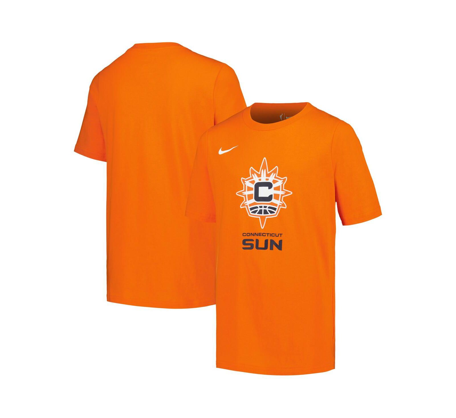 Детская футболка Nike Connecticut Sun Essential Logo, оранжевая