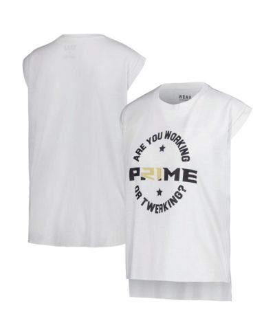 Женская белая футболка WEAR by Erin Andrews Colorado Buffaloes Coach Prime Sleeveless Muscle