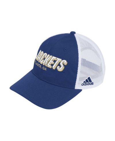 Adidas Мужская кепка trucker Georgia Tech Yellow Jackets Mascot Block Letter, темно-синяя