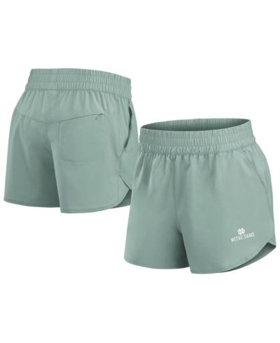 Женские шорты Fanatics Green Notre Dame Fighting Irish Studio Woven Vibe