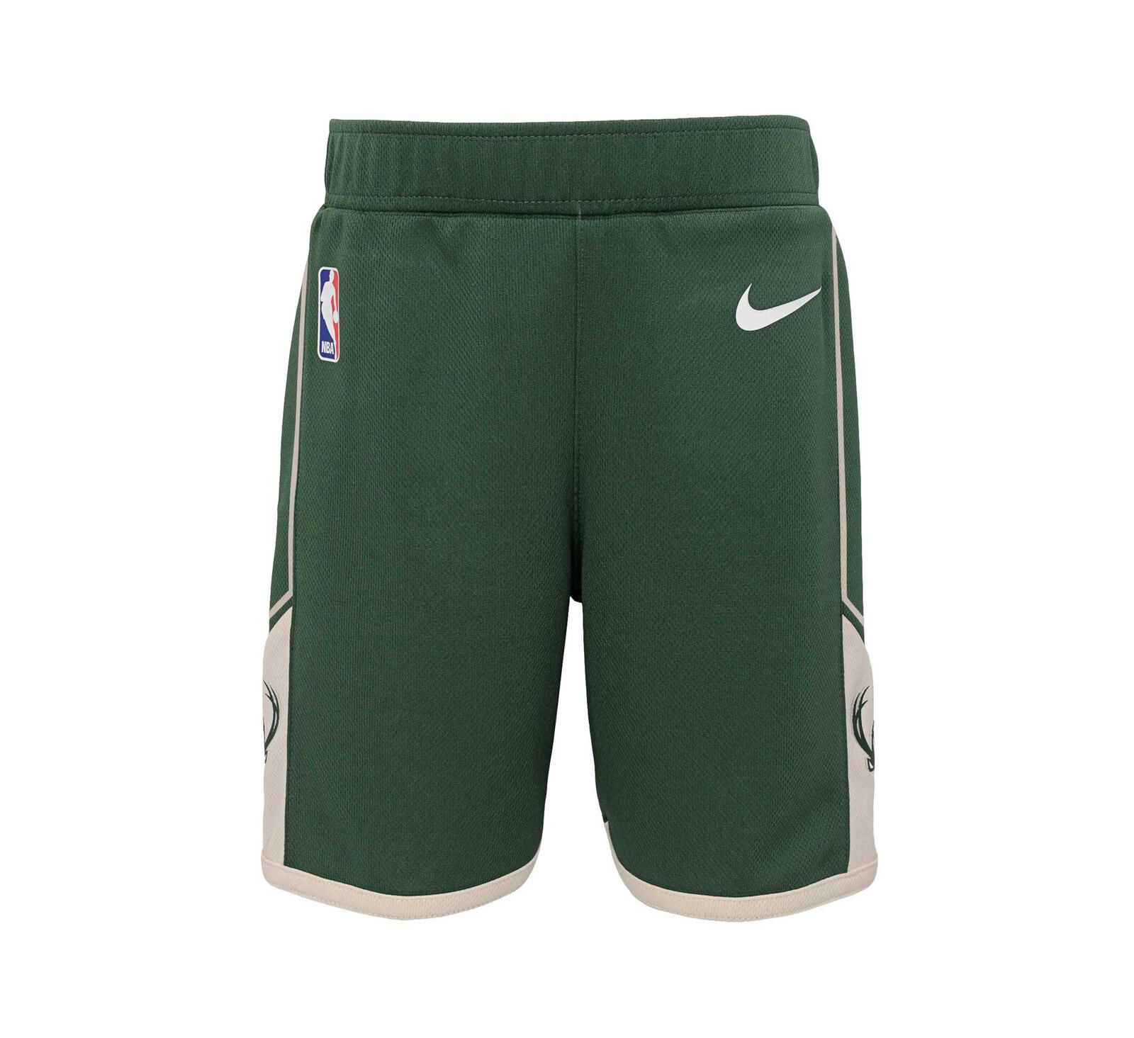 Nike Детские шорты Milwaukee Bucks Icon Replica, Hunter Green