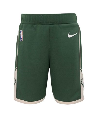 Nike Детские шорты Milwaukee Bucks Icon Replica, Hunter Green