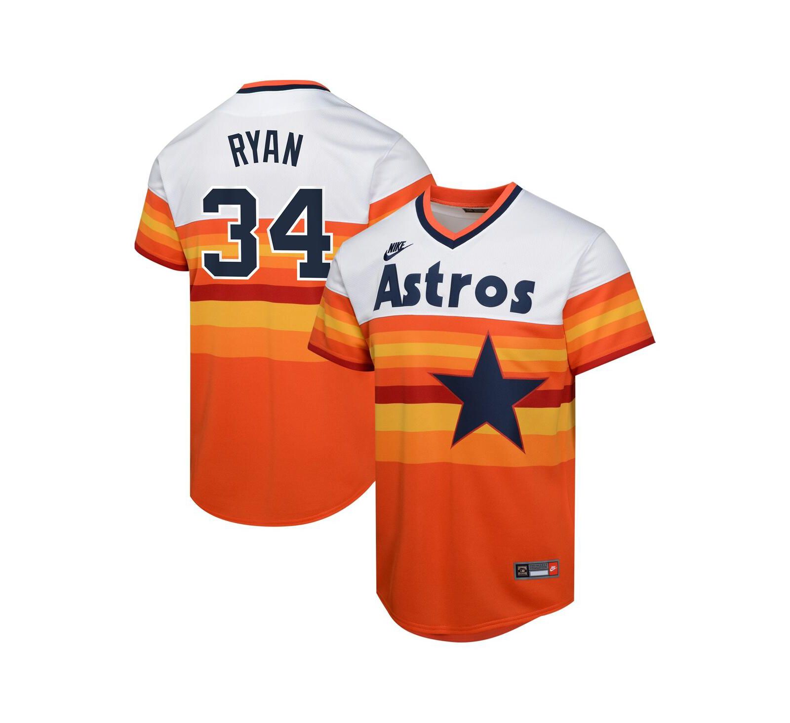 Джерси Nike Big Boys and Girls Nolan Ryan White Houston Astros Cooperstown Collection Limited Player