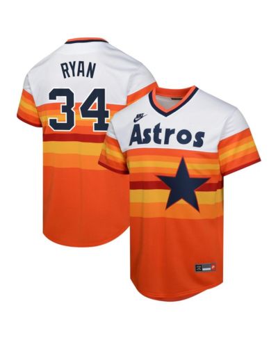 Джерси Nike Big Boys and Girls Nolan Ryan White Houston Astros Cooperstown Collection Limited Player