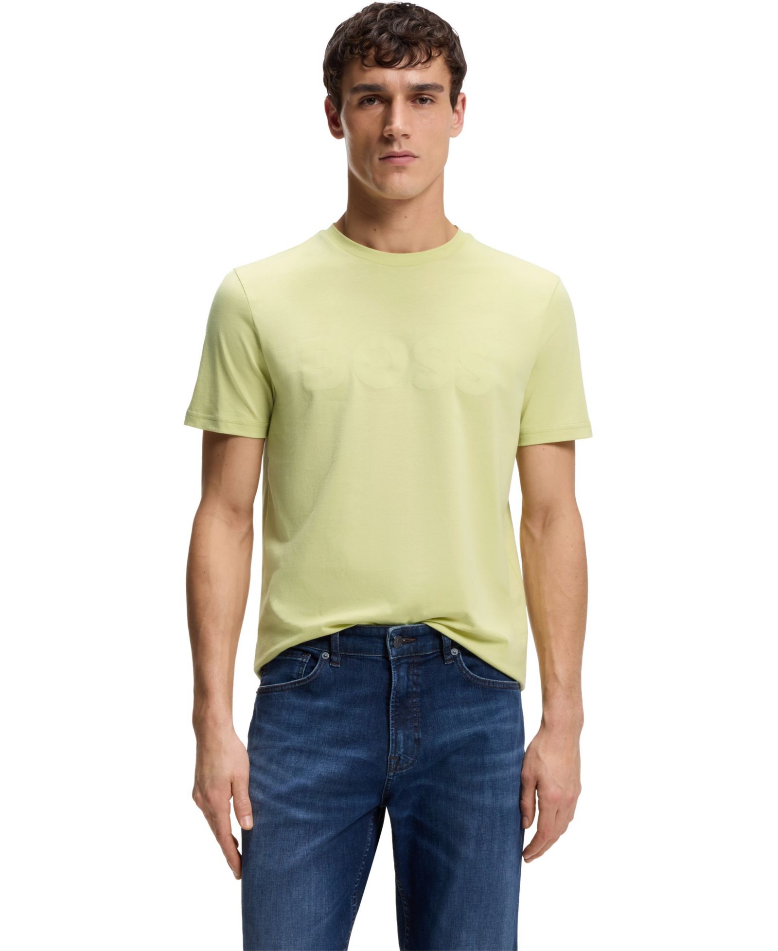 Мужская футболка Hugo Boss BOSS Cotton-Jersey Large Logo Print