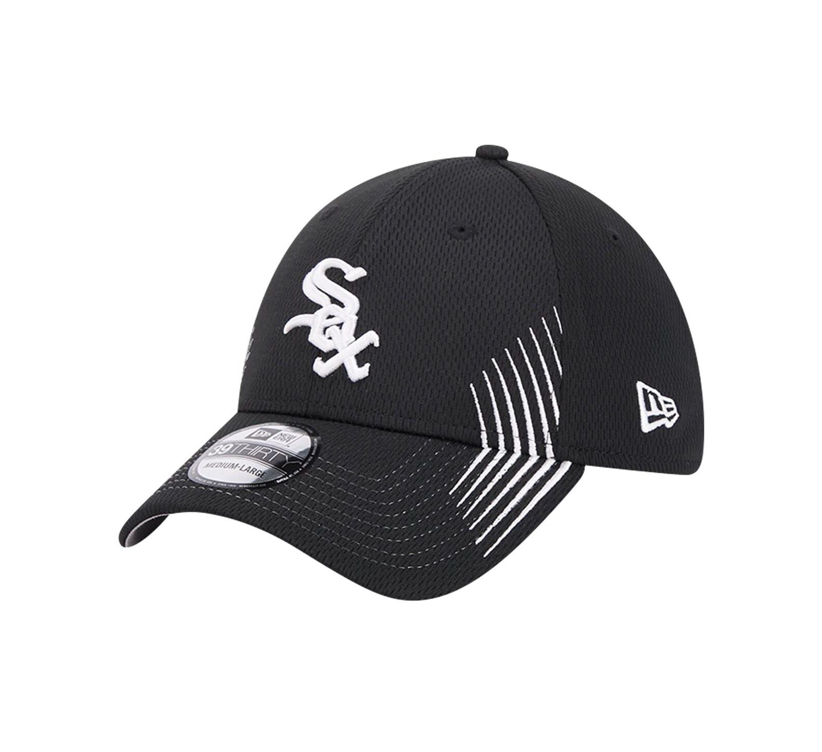 New Era Мужская кепка Chicago White Sox Active Dash Mark 39THIRTY Flex - Black