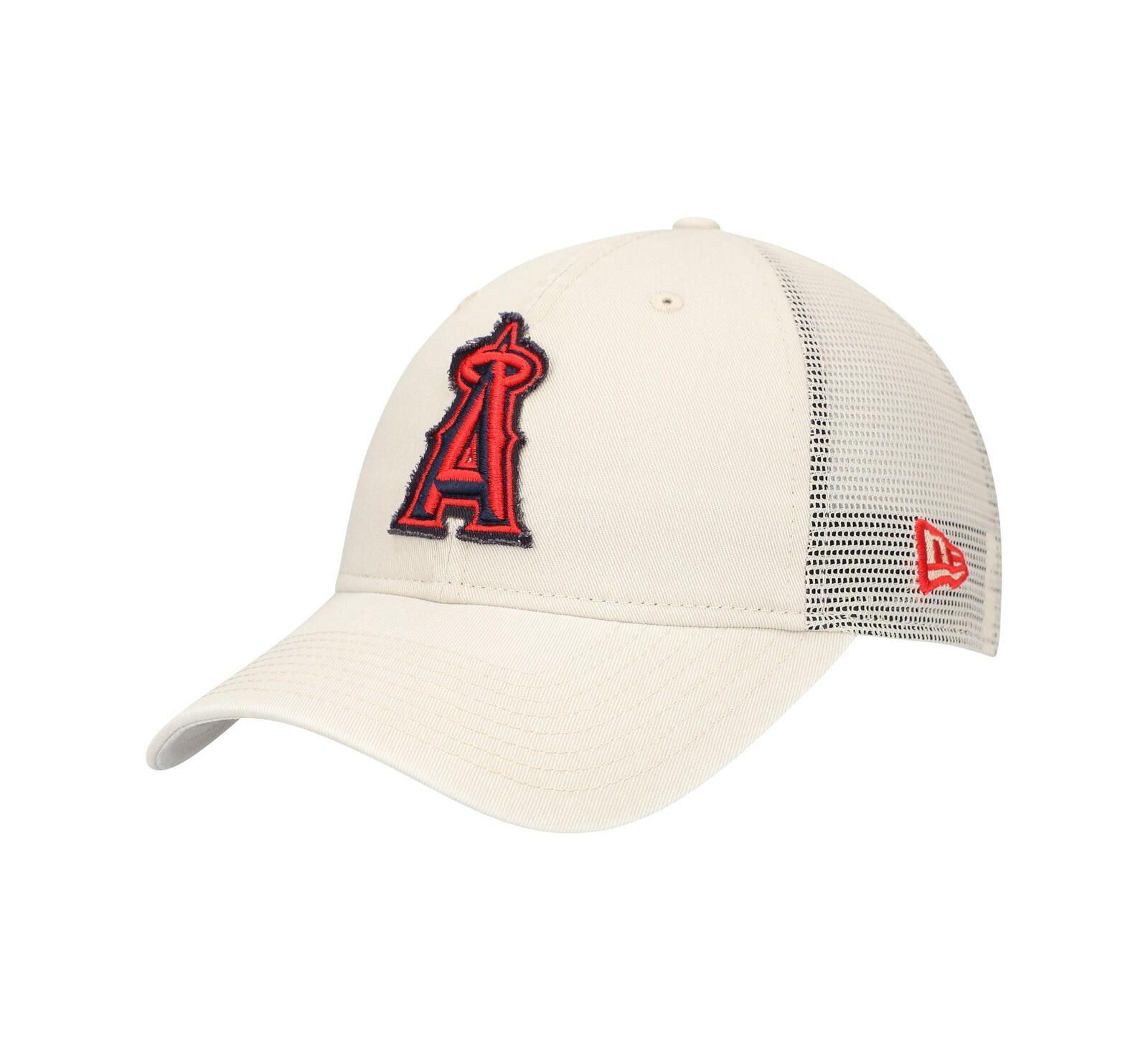 Мужская регулируемая кепка-тракер New Era Stone Los Angeles Angels Game Day 9TWENTY