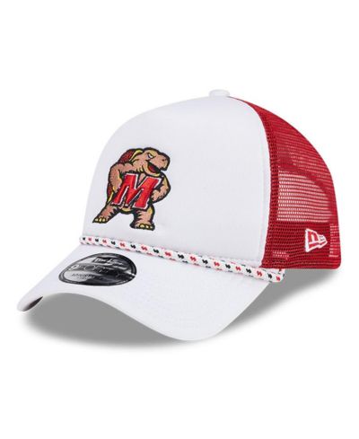 New Era Мужская кепка trucker 9FORTY A-Frame Court Sport Foam темно-бело-красная Maryland Terrapins