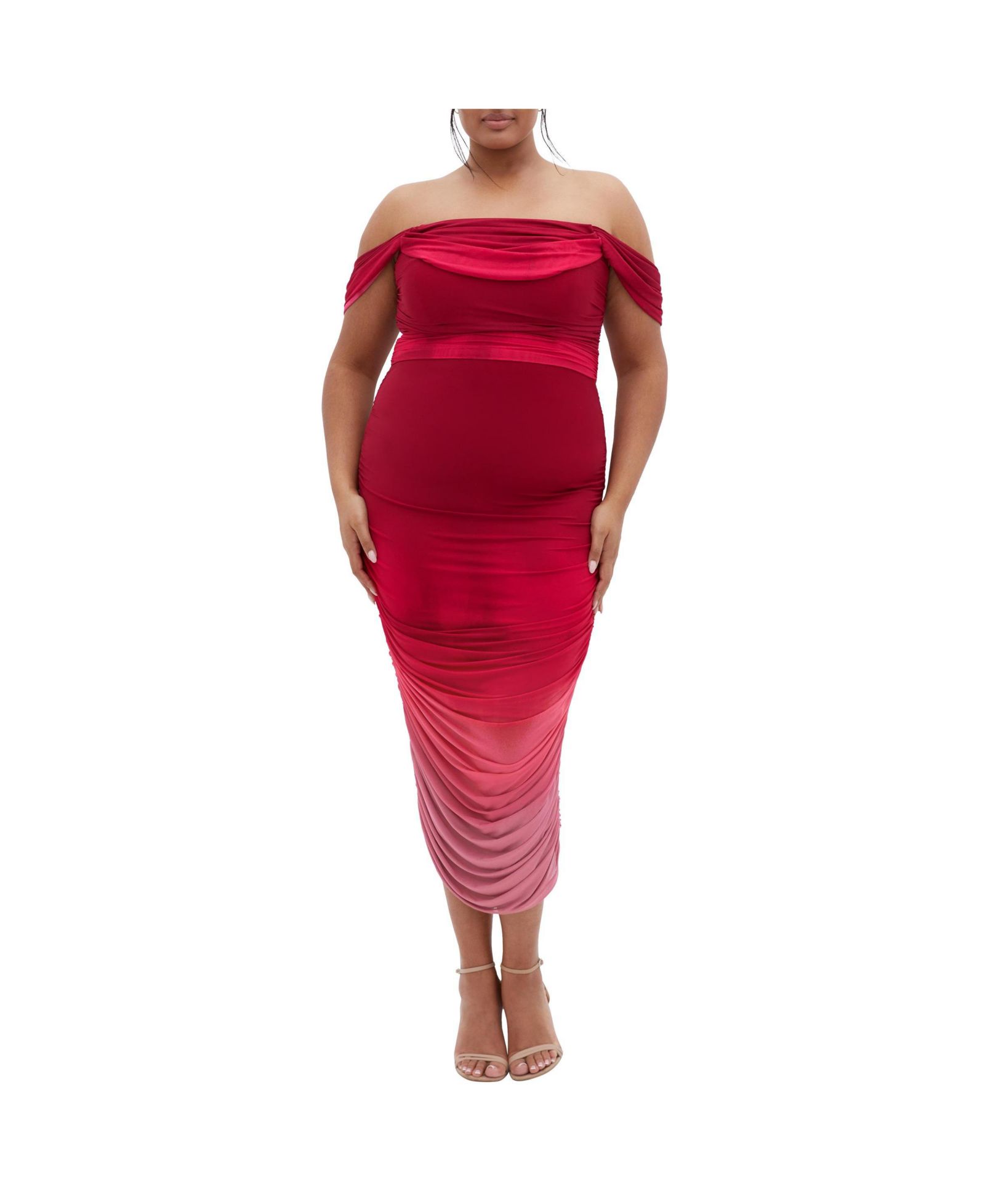 Макси-платье CITY CHIC Plus Size Alyssa Print
