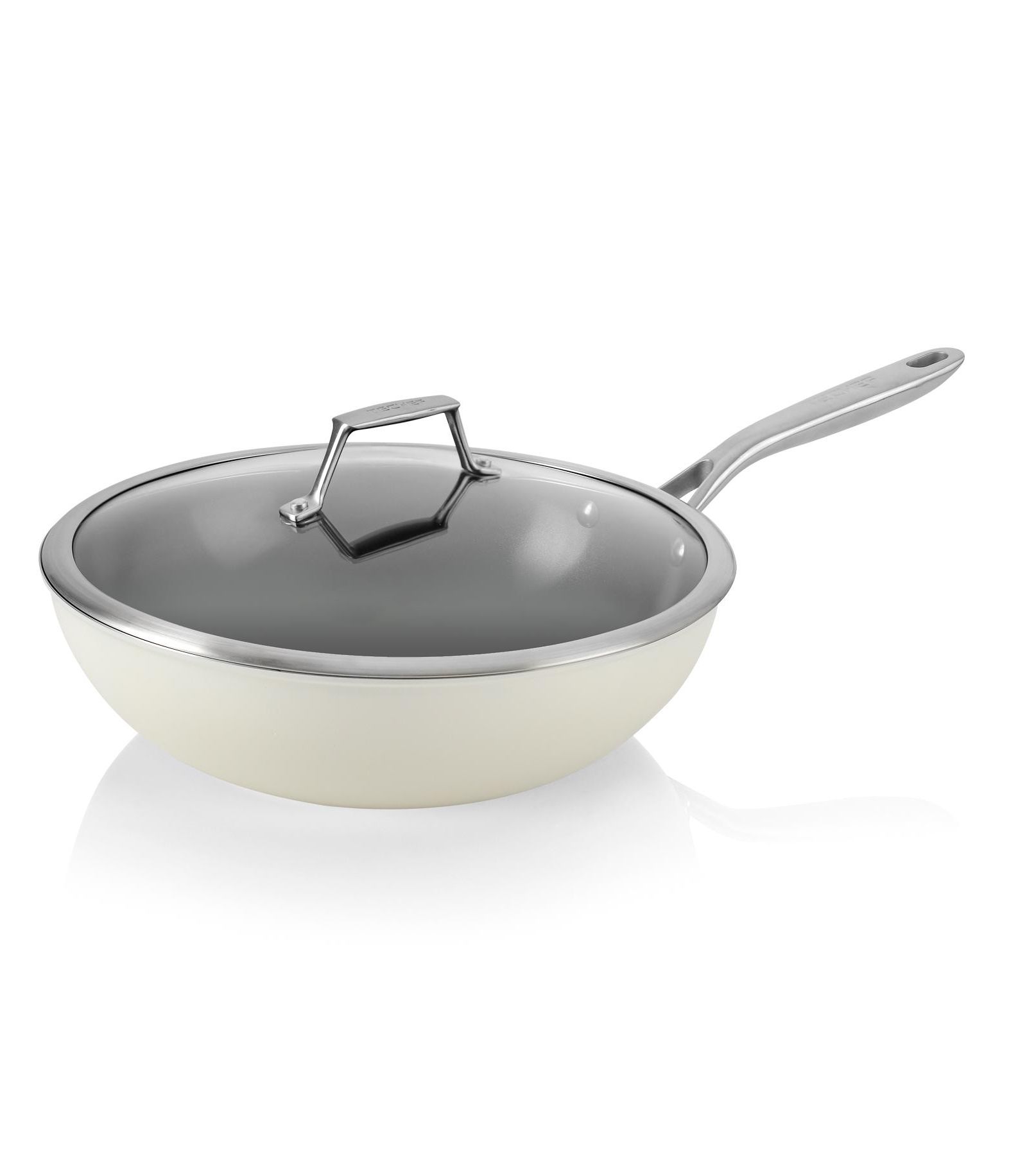 TECHEF ValenCera Nonstick Covered Wok/Stir-Fry Pan, 12 Inch