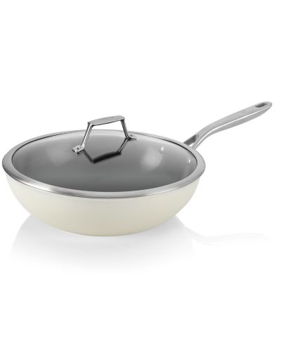 TECHEF ValenCera Nonstick Covered Wok/Stir-Fry Pan, 12 Inch