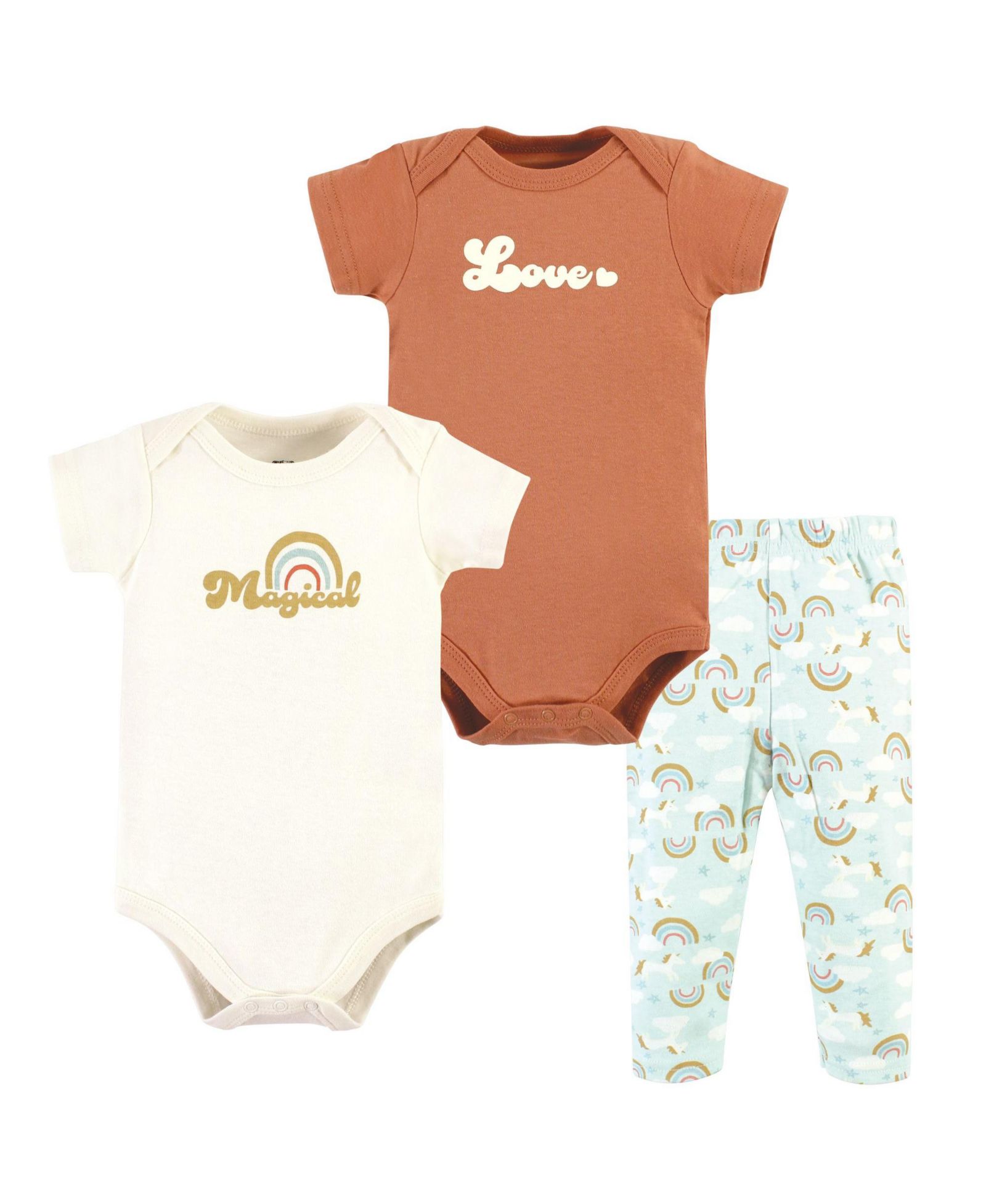Детский комплект Hudson Baby Hudson 2 Bodysuits and Pant для девочек