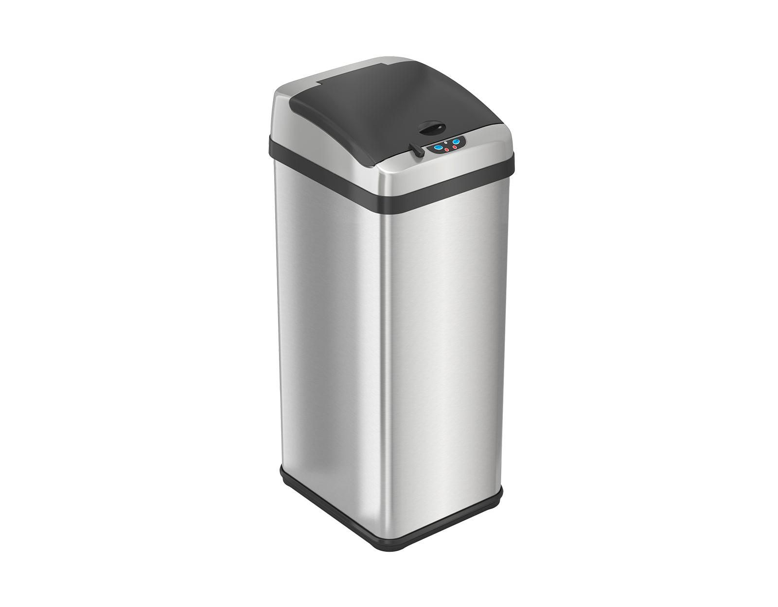Кухонная корзина iTouchless Platinum Edition из нержавеющей стали на 50 литров / 13 Gallon с фильтром AbsorbX