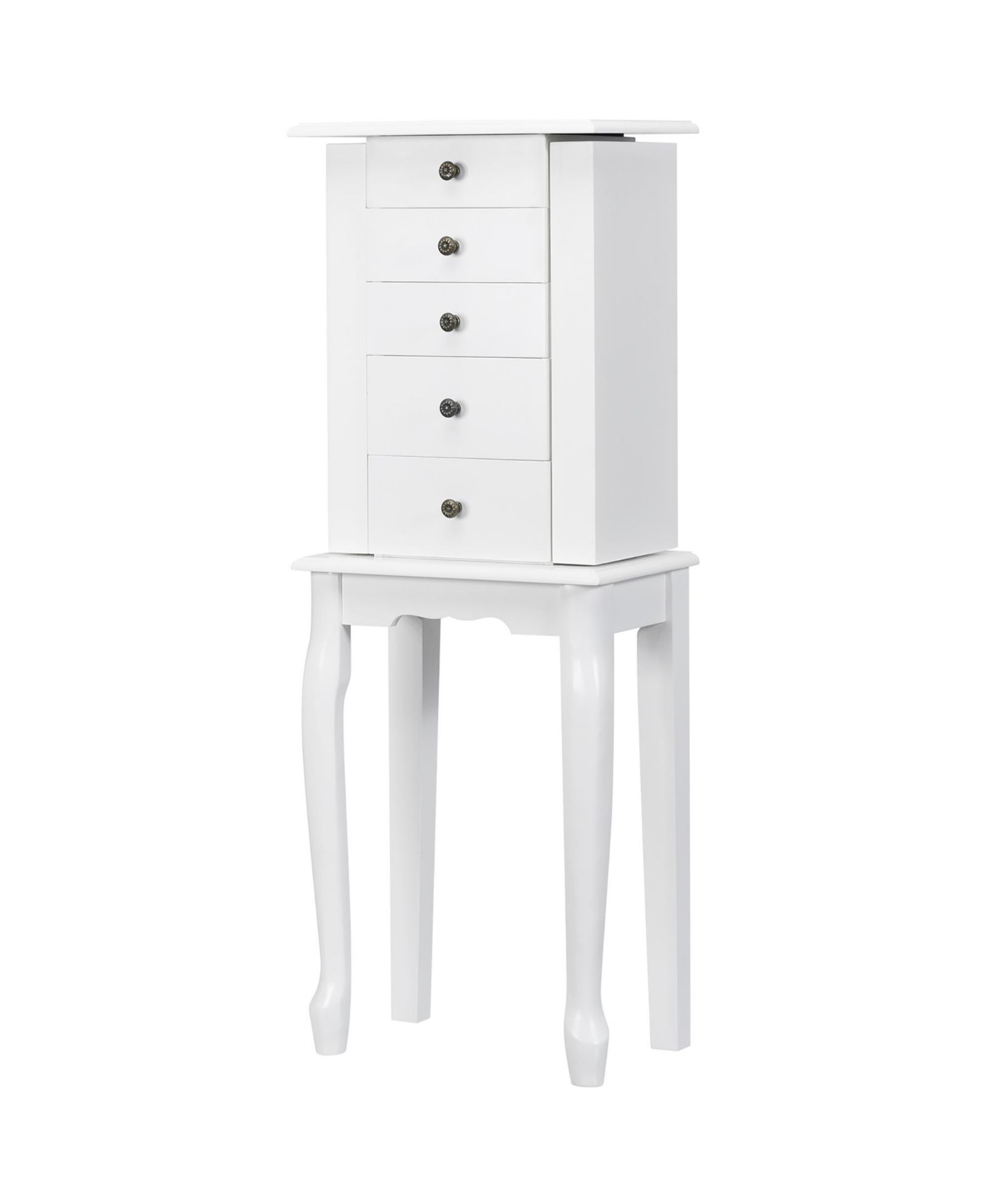 Jewelry Cabinet Storage Chest Standing Organizer Sturdy Design
