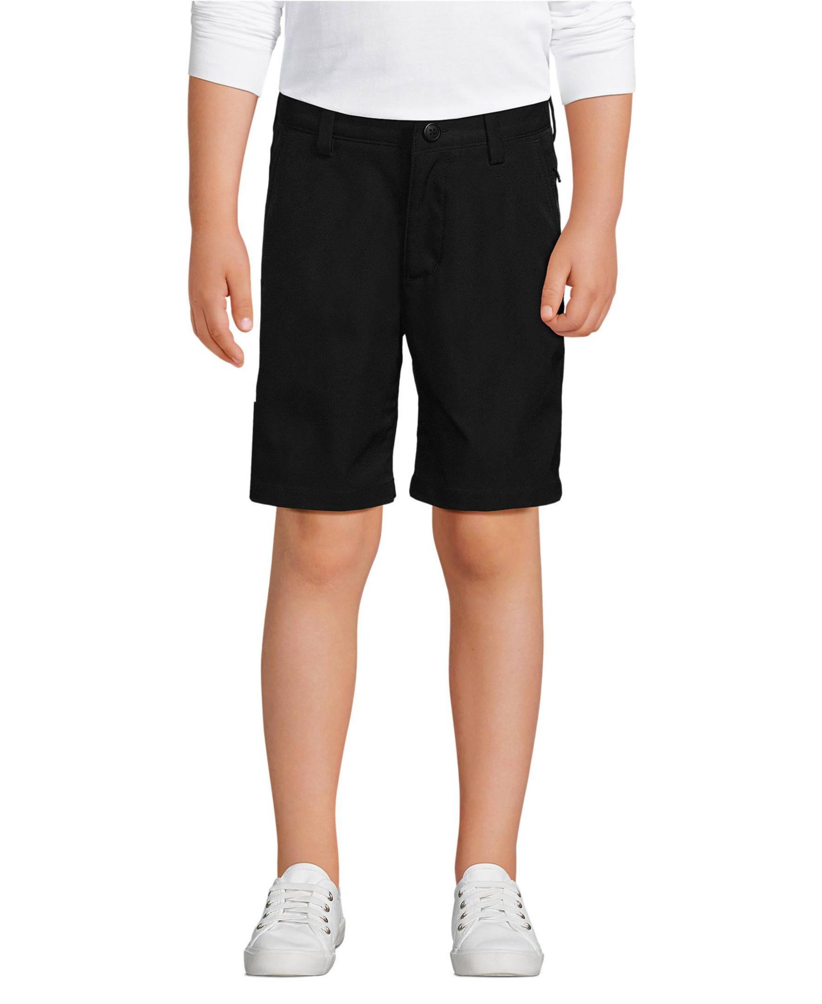 Lands' End Big Boys Husky Classic Active Performance Chino Shorts