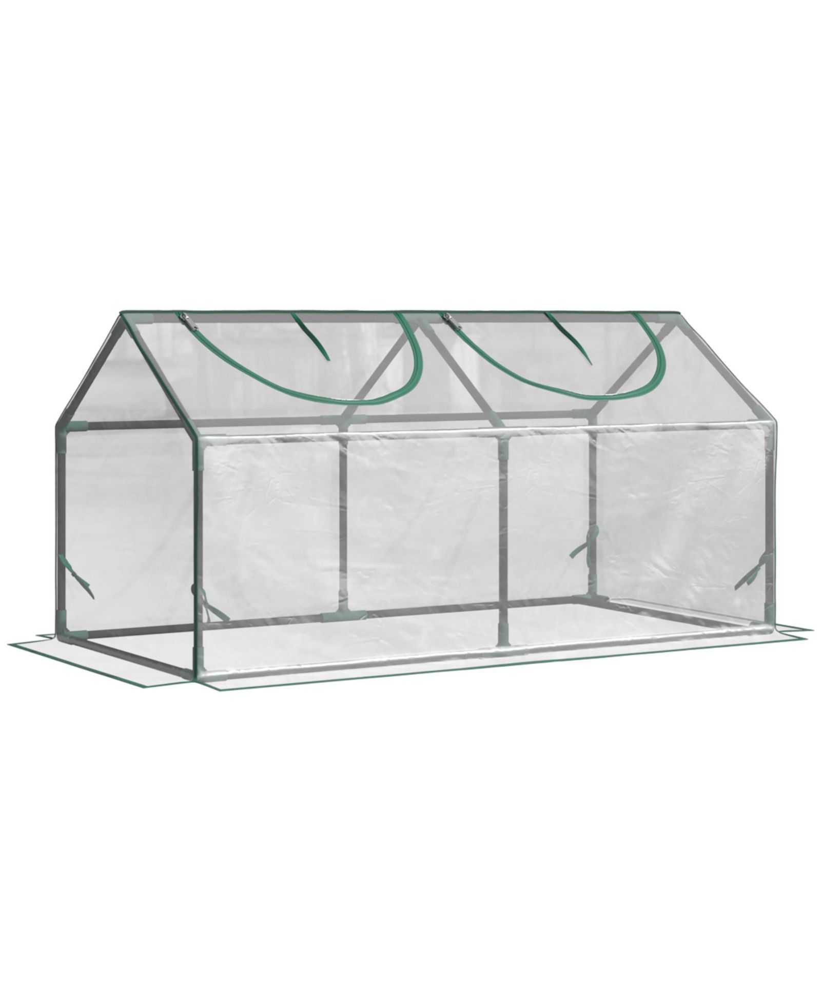 Мини-домик Outsunny 4' x 2' x 2' с 2 верхними окнами
