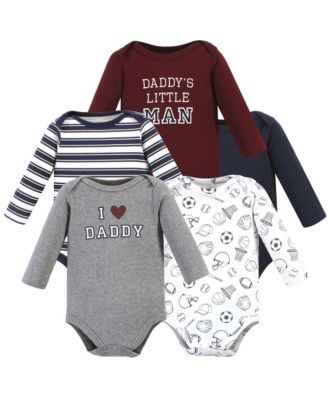 Детский набор боди Hudson Baby Hudson Five-Piece из хлопка с длинным рукавом