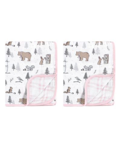 Детский плед Hudson Baby Muslin Tranquility 2Pc