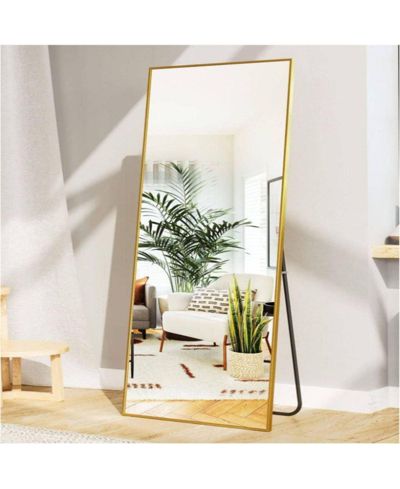 HOMLUX напольное зеркало прямоугольное, 58"x18", золотое