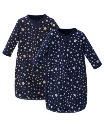 Hudson Baby Baby Boys Hudson Unisex Cotton Full-Body Slumber Sack with Long Sleeves