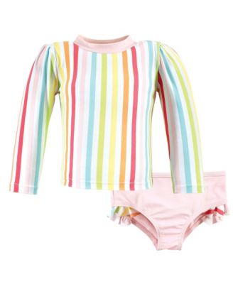 Hudson Baby Swim Rashguard Set, Modern Botanical