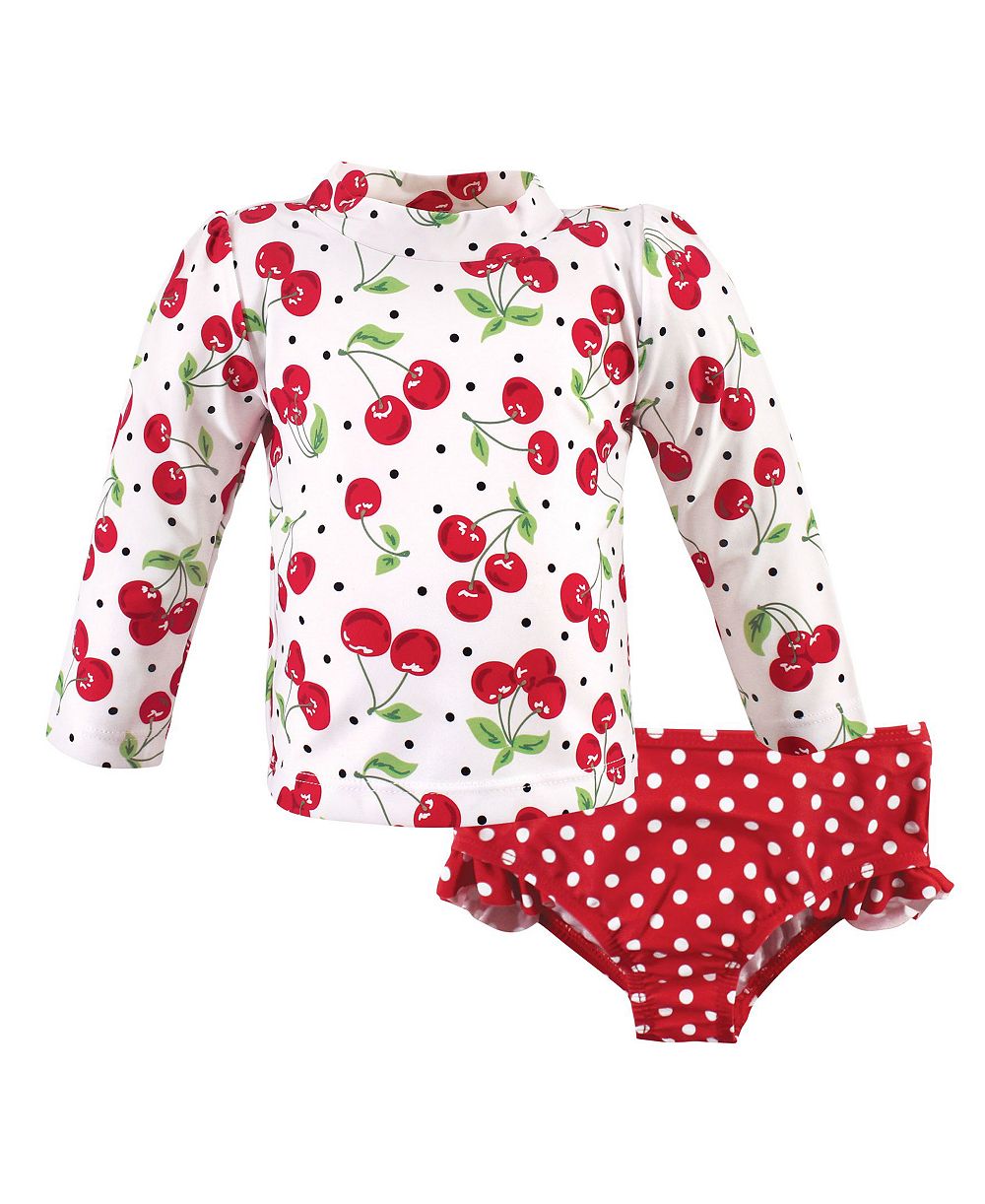 Hudson Baby Swim Rashguard Set, Modern Botanical