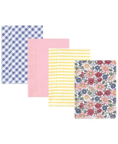 Pink blue pretty floral 4 pack