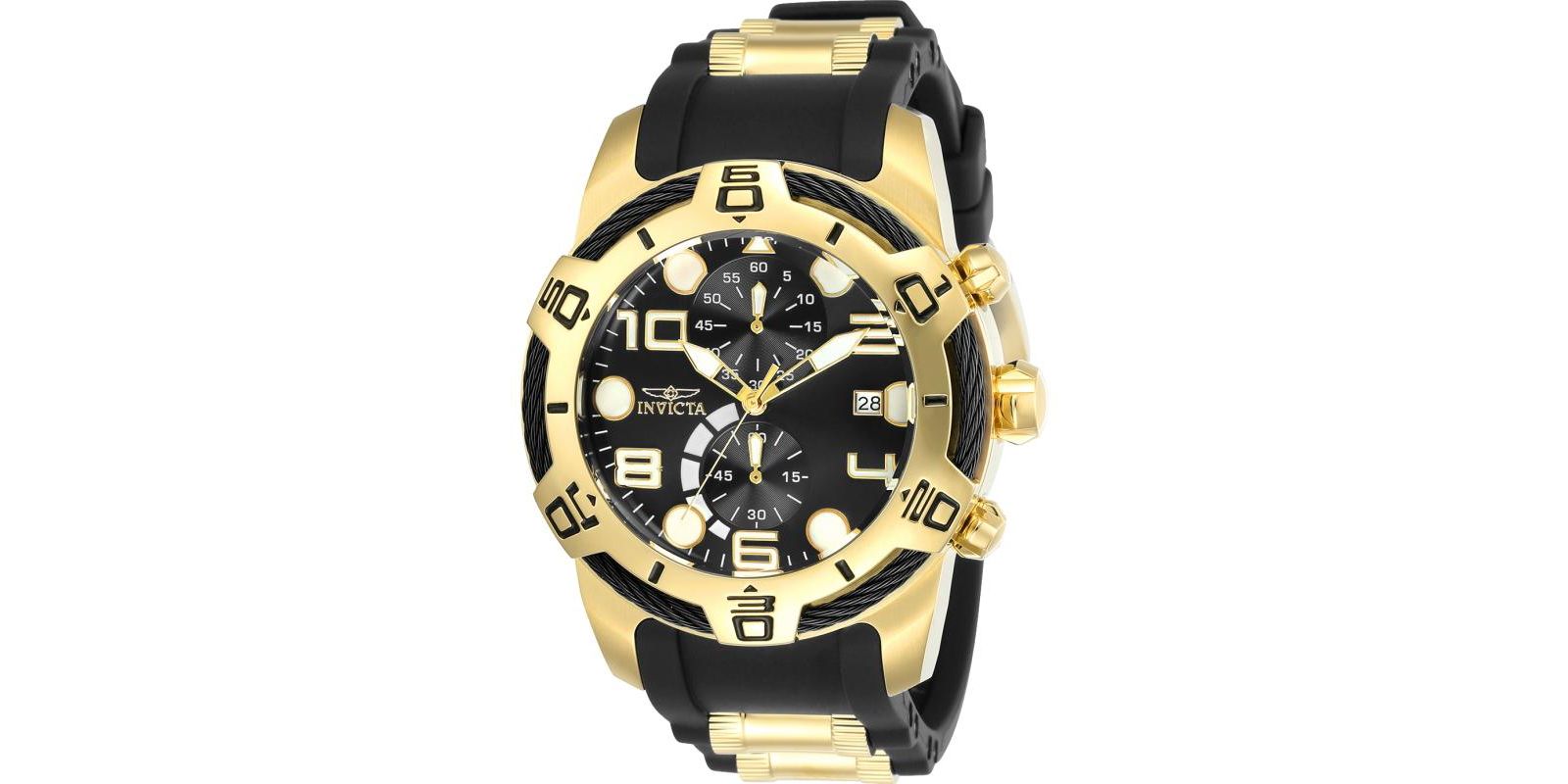 Invicta Men's 24218 Bolt Quartz Multifunction Black Dial Watch