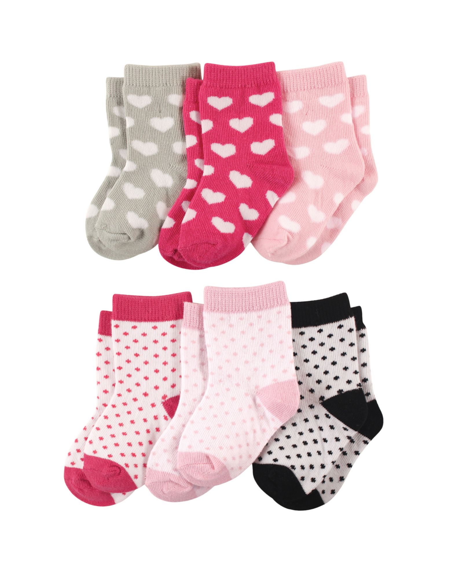 Luvable Friends Носки Crew 6Pk