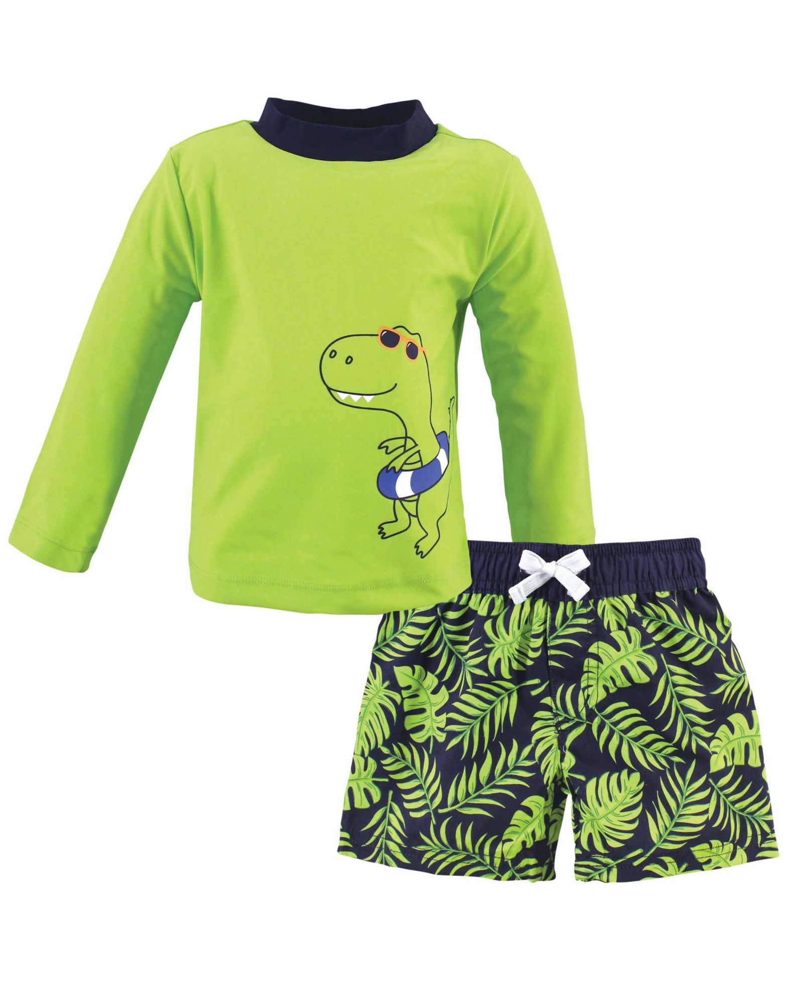 Hudson Baby Swim Rashguard Set, Space