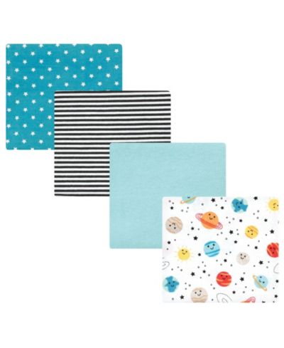 Детские фланелевые пеленки Hudson Baby 4 Piece Cotton-Poly