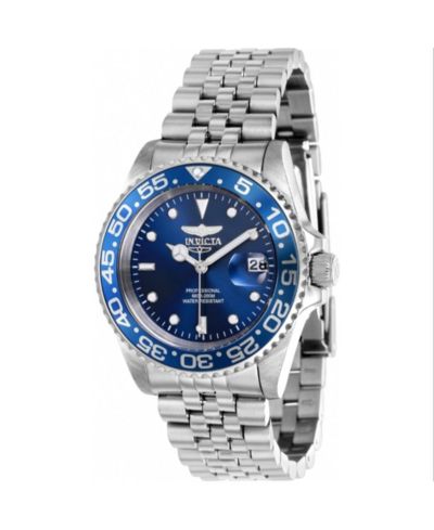 Invicta Women's Pro Diver Quartz 3 Hand Blue Dial Stainless Steel Bracelet Watch