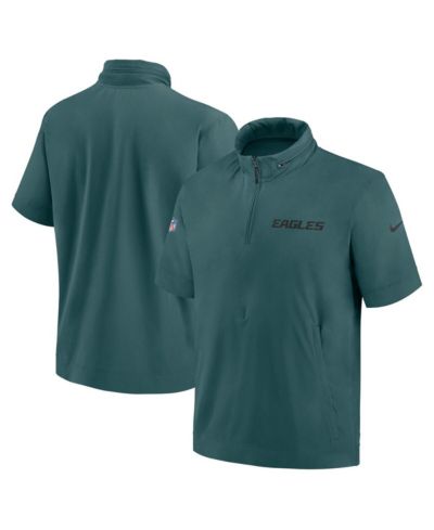 Мужское худи Nike Philadelphia Eagles 2024 Sideline Coach, темно-зеленое, с молнией