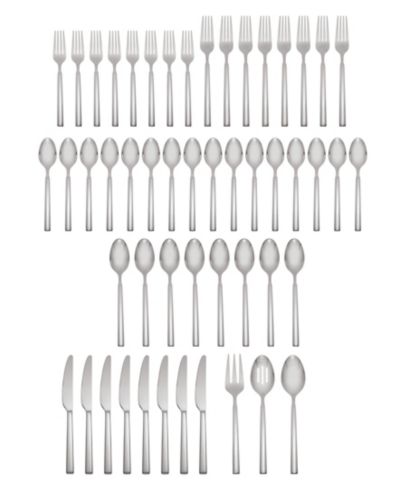 Cambridge Silversmiths Столовый набор Drew Mirror из нержавеющей стали, 51 предметов