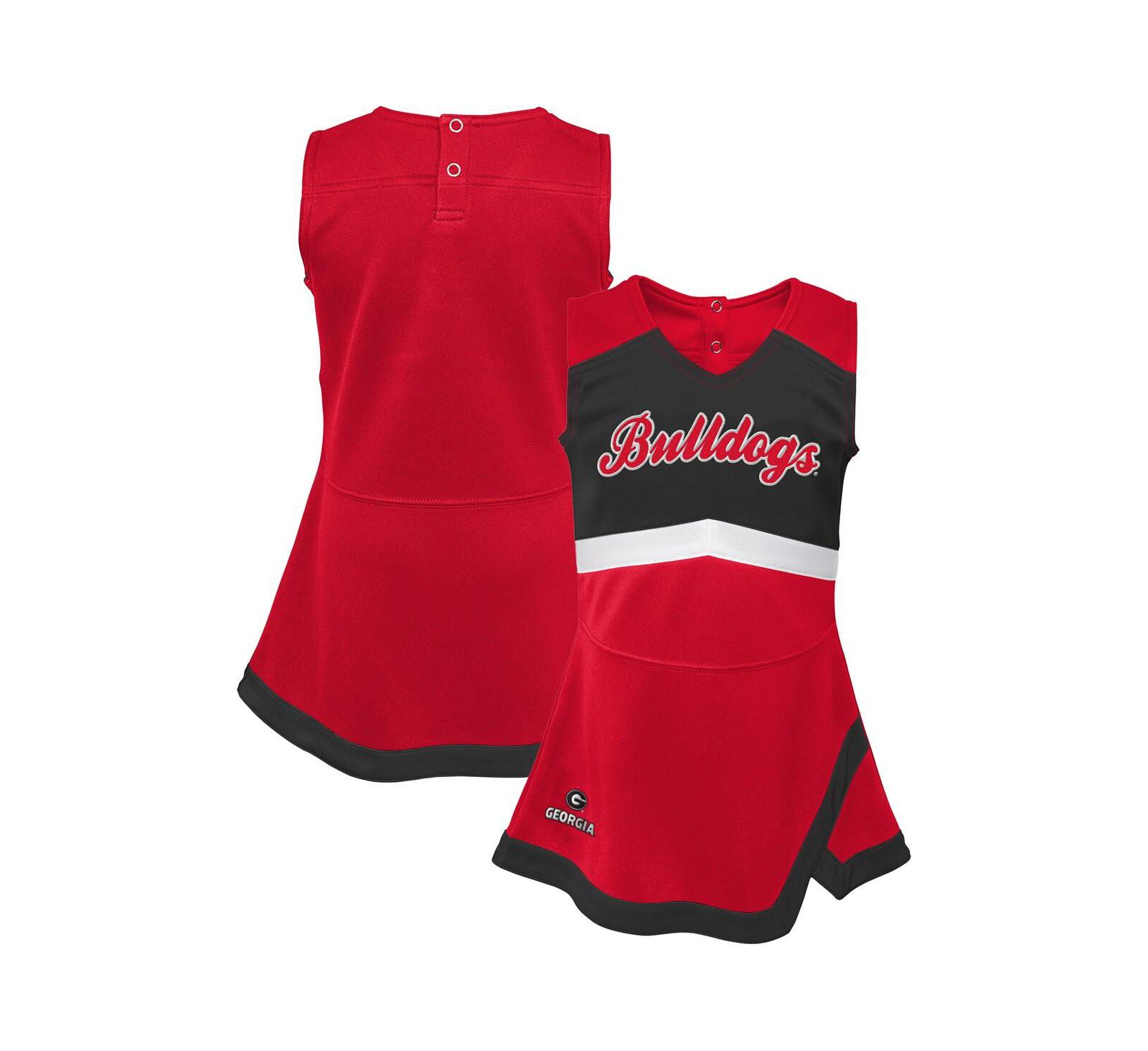 Детское платье Outerstuff Red Georgia Bulldogs Cheer Captain Jumper Dress