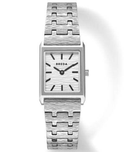BREDA 'Virgil Revival' Silver Stainless Steel Bracelet Watch, 20mm